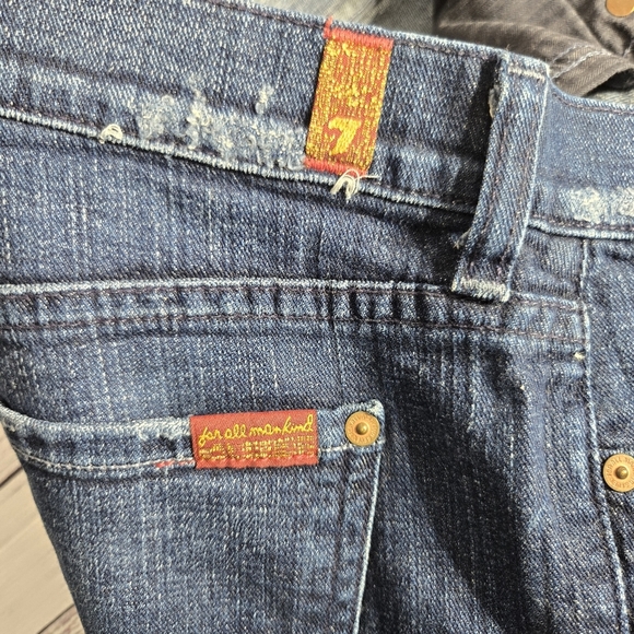 7 FOR ALL MANKIND Distressed Roxanne Jeans sz 31 - Picture 6 of 10